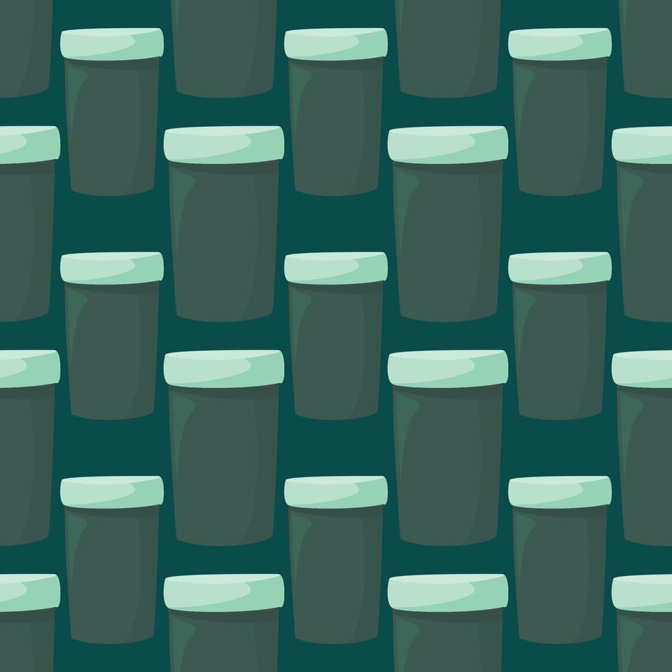 Empty jar pattern , illustration, vector on white background