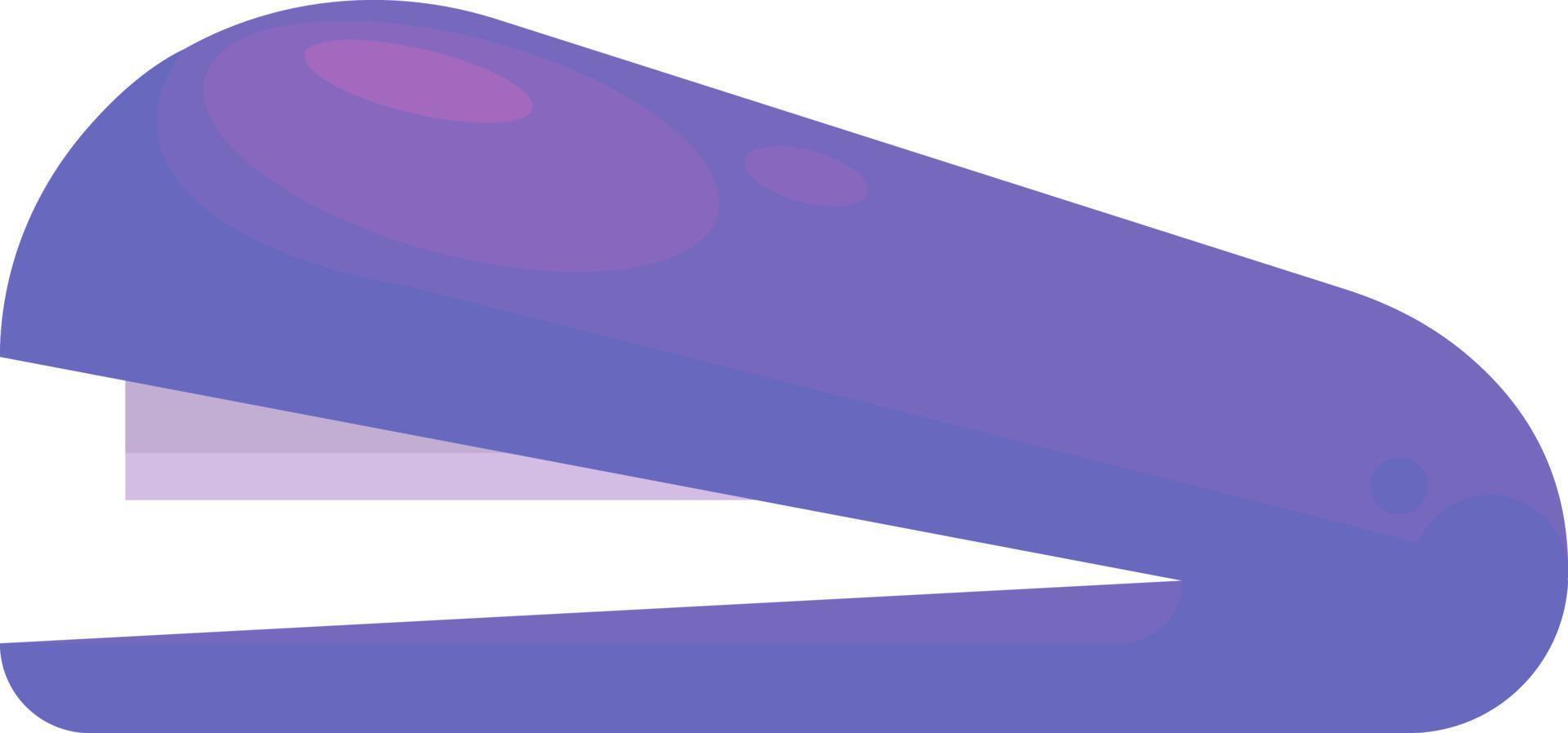 Purple stapler, illustration, vector on white background