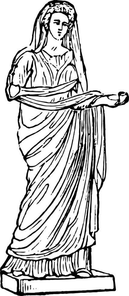 Stola vintage illustration. vector