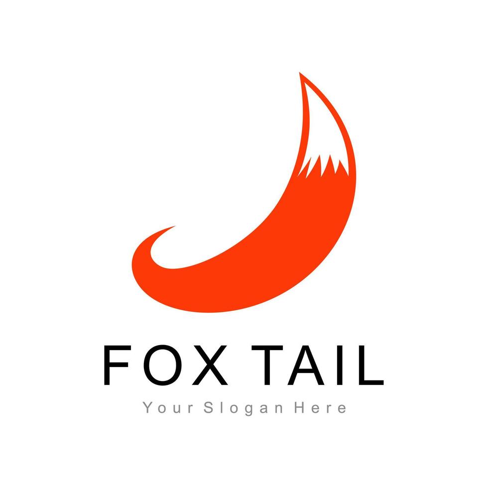 fox tail logo vector