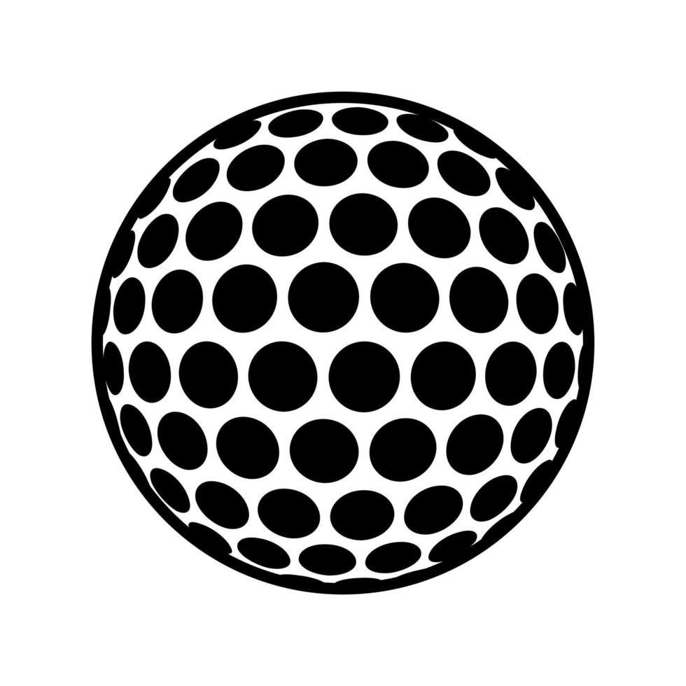 logotipo de icono de pelota de golf vector