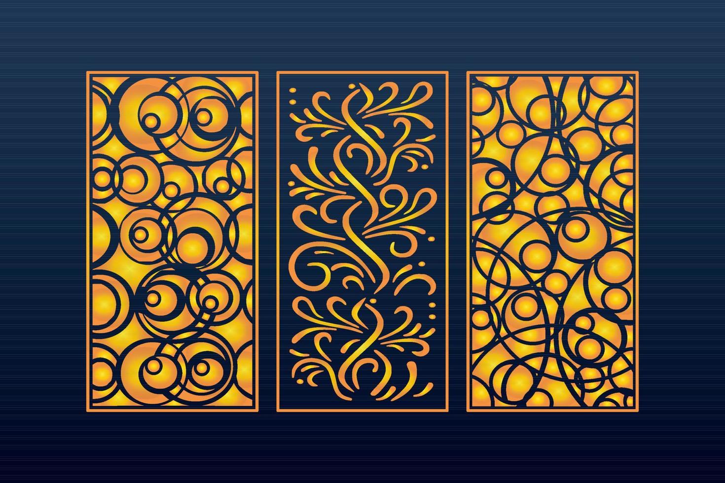 Abstract Geometric islamic Background Decorative Arabic Ornament Cnc Cut Laser Pattern vector