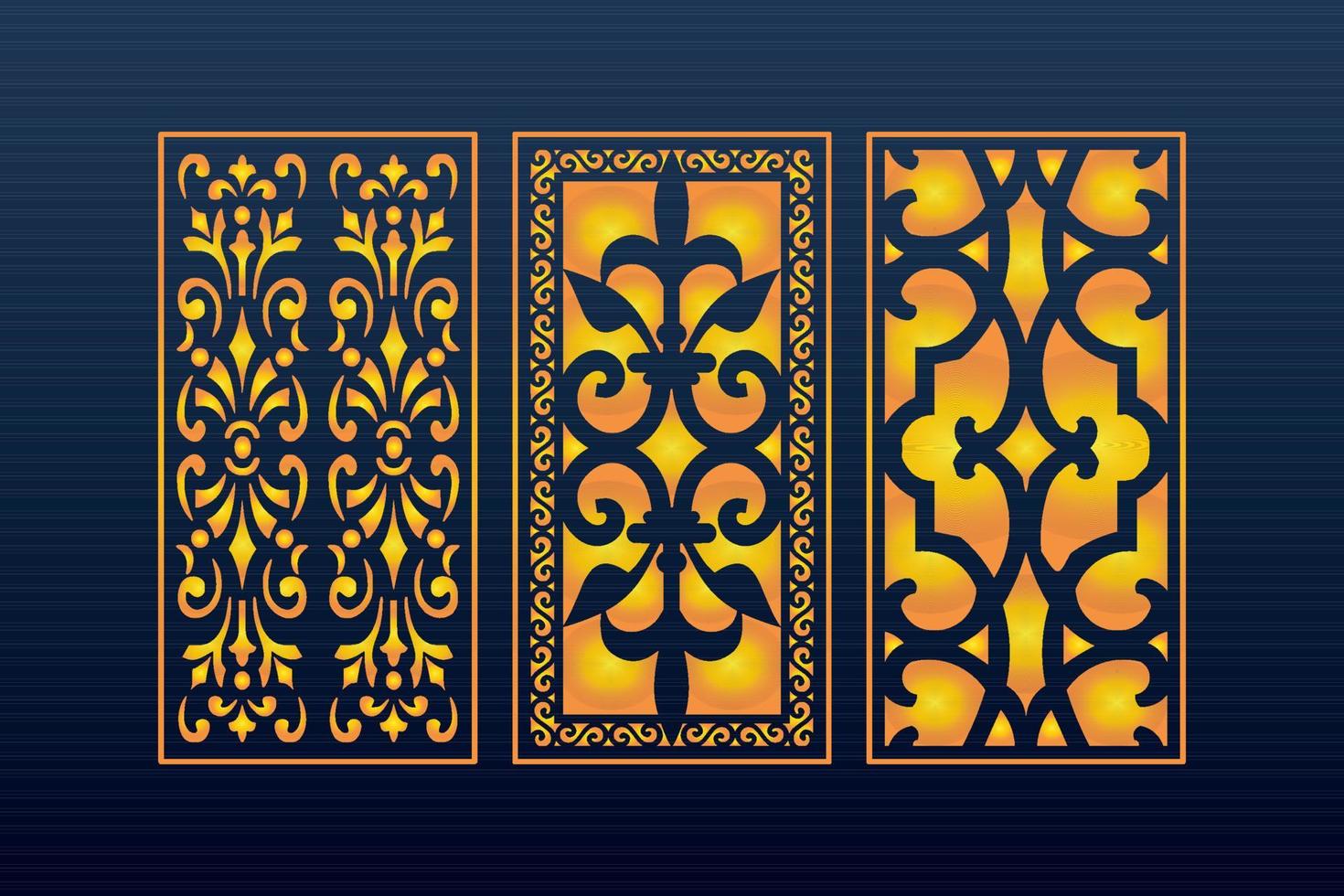 Abstract Geometric islamic Background Decorative Arabic Ornament Cnc Cut Laser Pattern vector