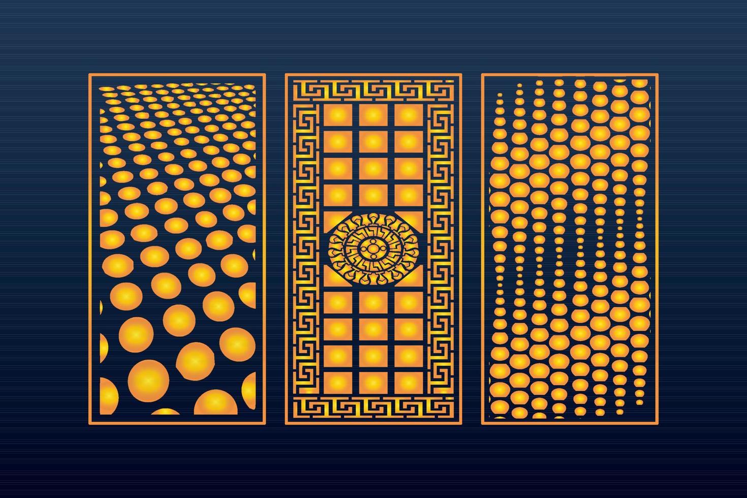 Abstract Geometric islamic Background Decorative Arabic Ornament Cnc Cut Laser Pattern vector