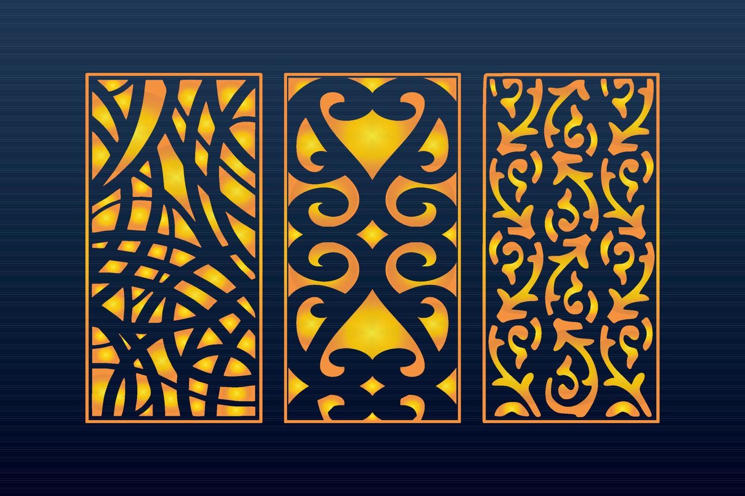 Abstract Geometric islamic Background Decorative Arabic Ornament Cnc Cut Laser Pattern vector