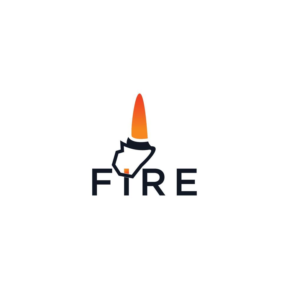 plantilla de vector de diseño de logotipo de fuego