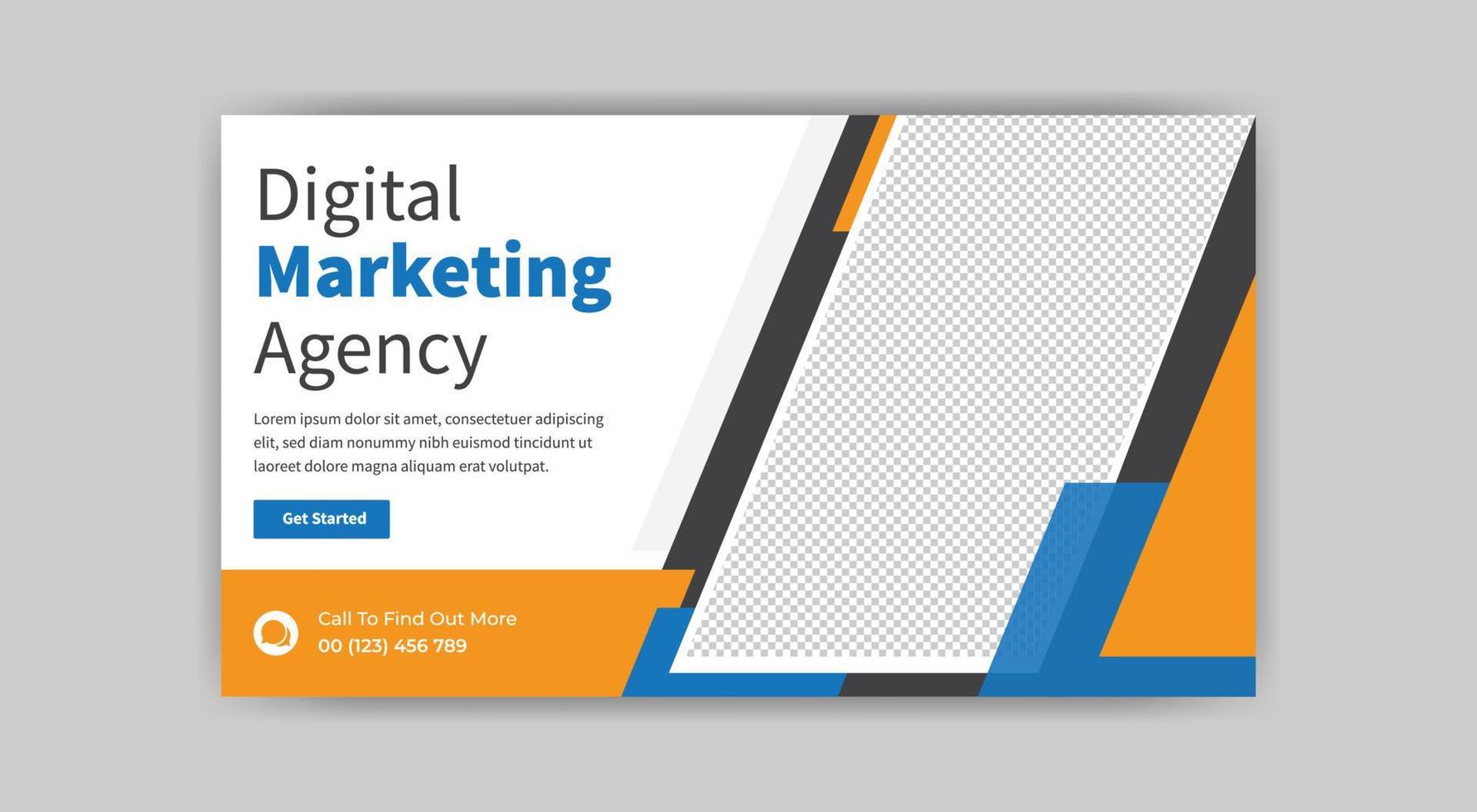 digital marketing social media post template design. free vector