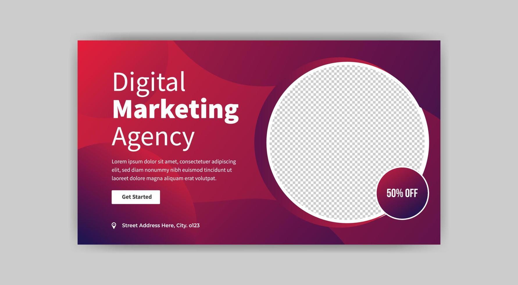 digital marketing social media post template design. free vector