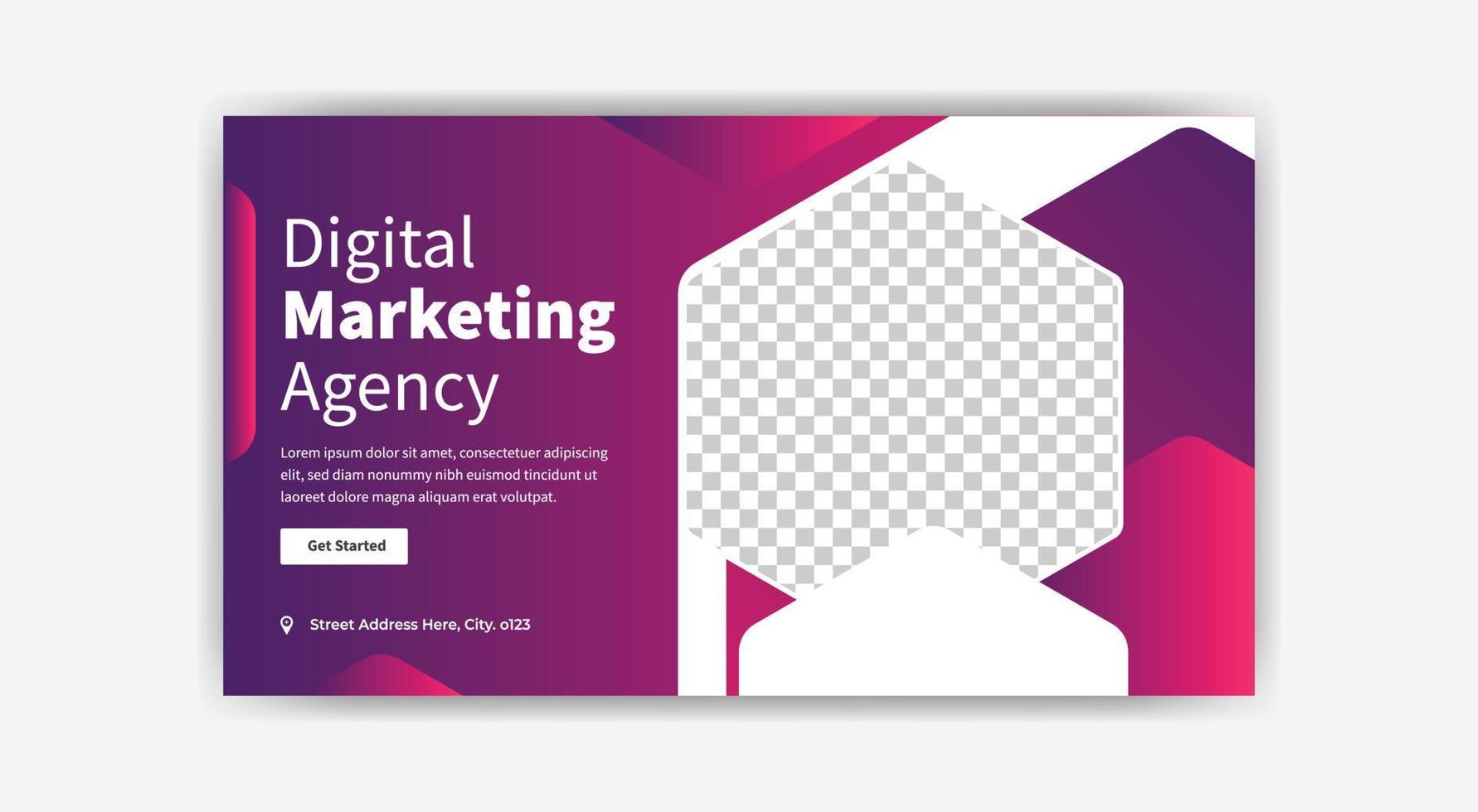 digital marketing social media post template design. free vector