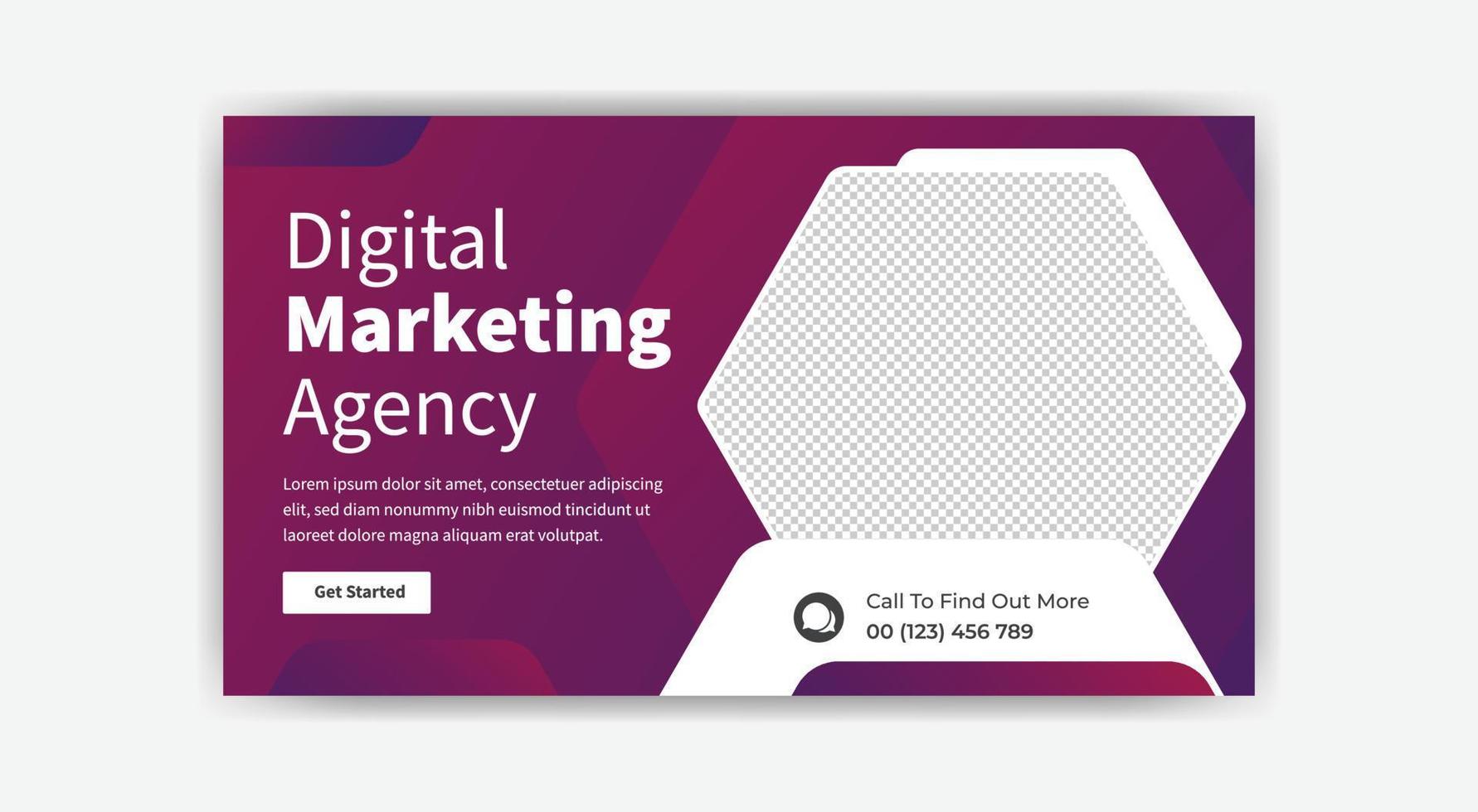 digital marketing social media post template design. free vector