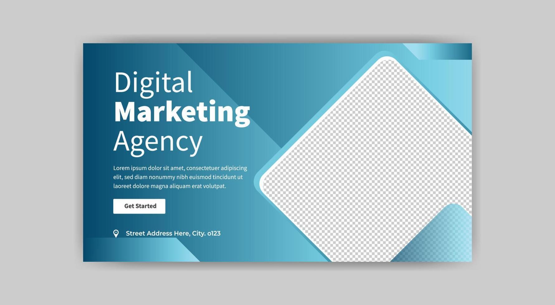 digital marketing social media post template design. free vector