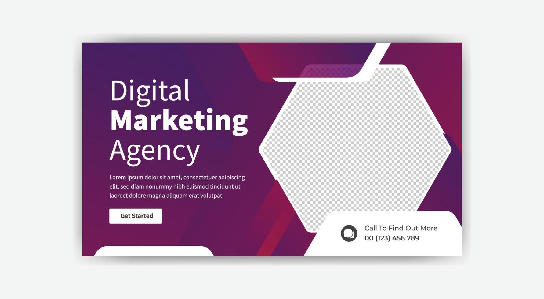 digital marketing social media post template design. free vector