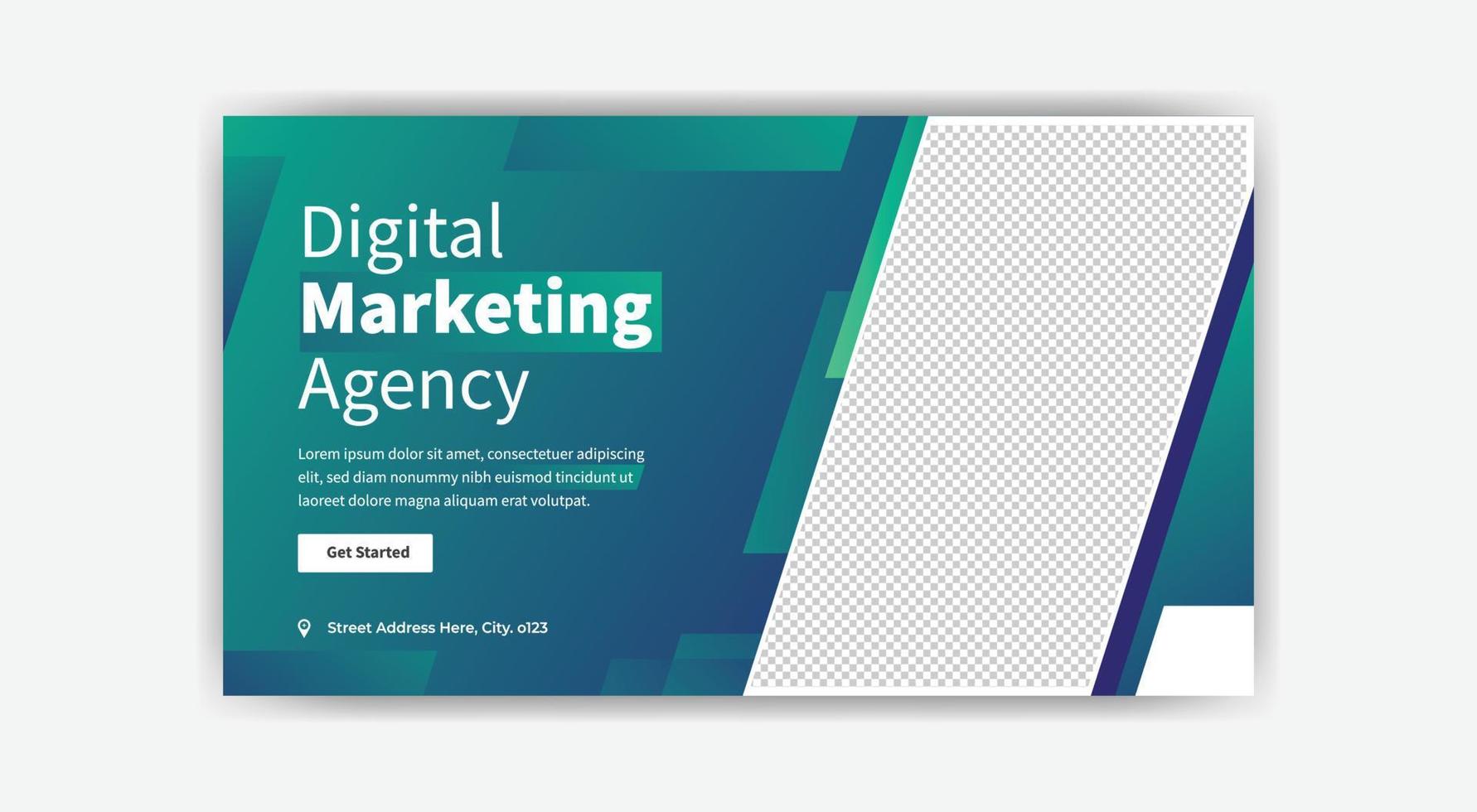digital marketing social media post template design. free vector