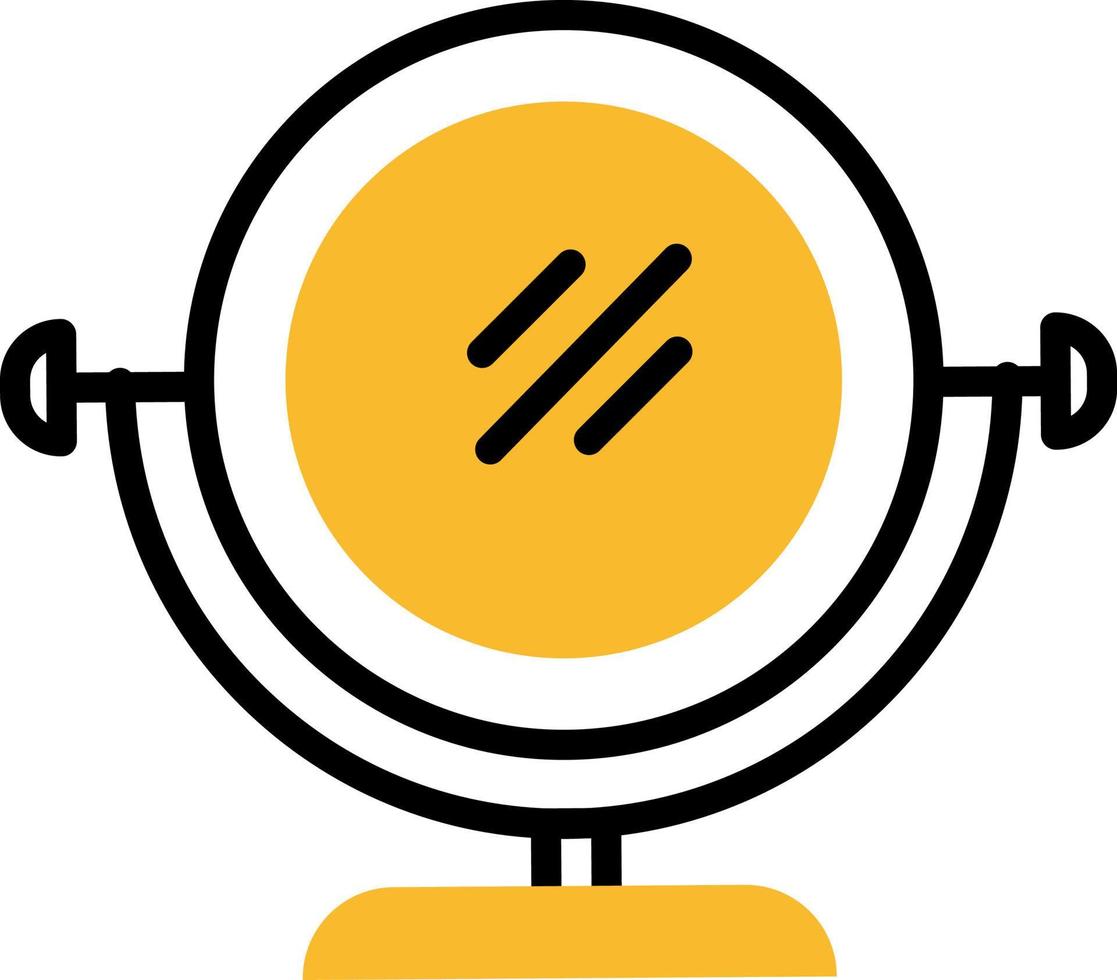Cosmetic mirror, illustration, vector on a white background.