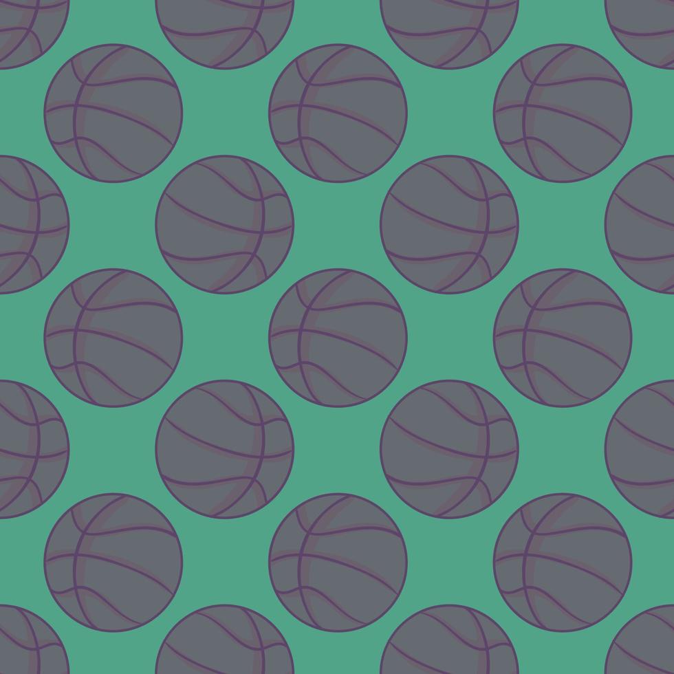 patrón de pelota de baloncesto, ilustración, vector sobre fondo blanco