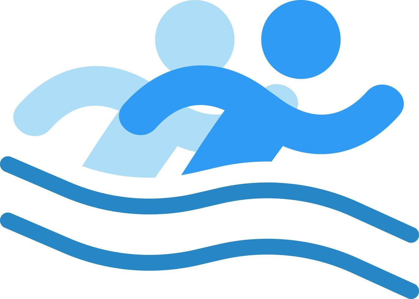 Swimming sports, illustration, vector, on a white background. vector