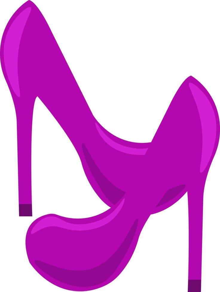 tacones rosas, ilustración, vector sobre fondo blanco.