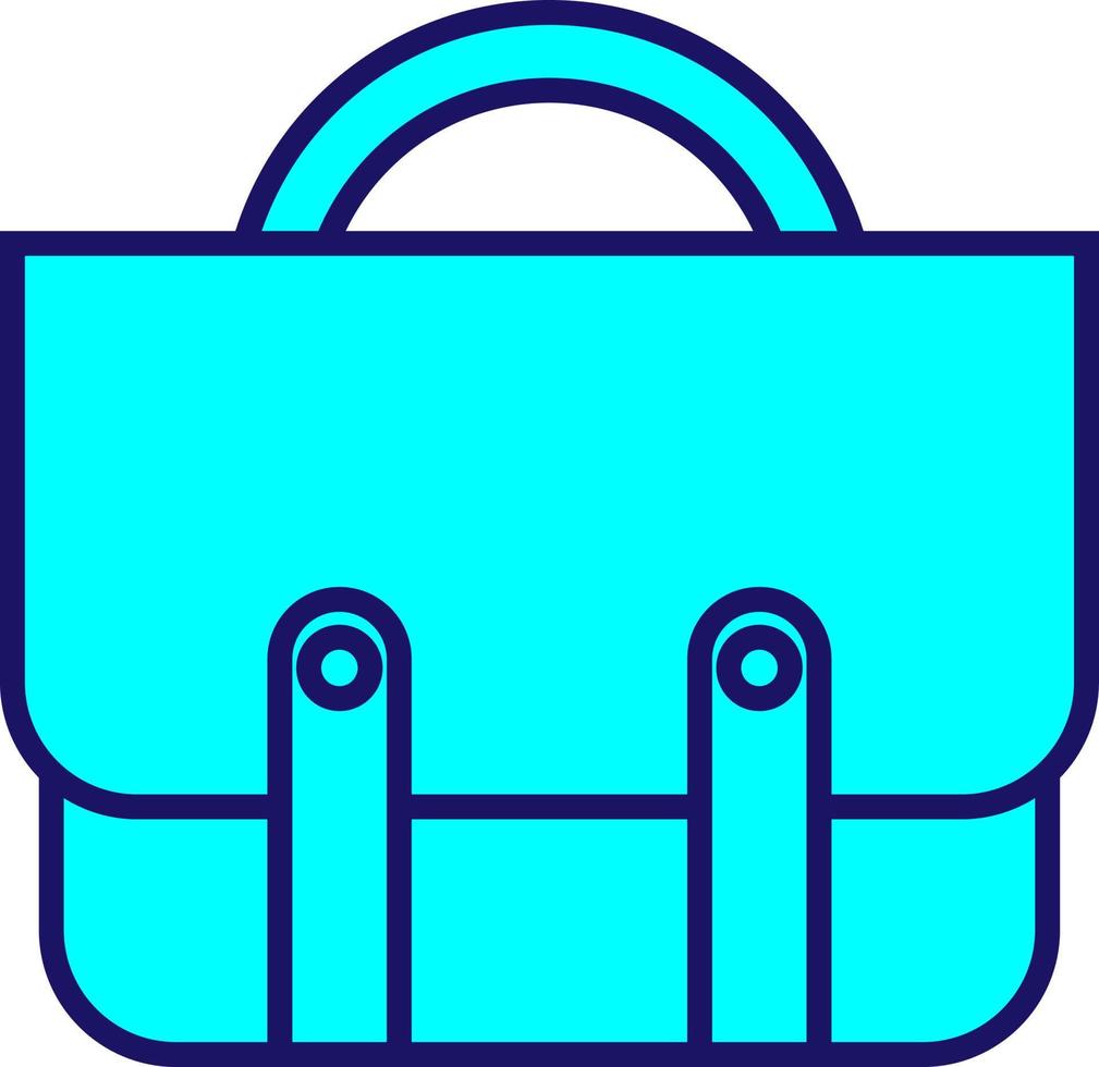 School bag, illustration, vector on a white background.
