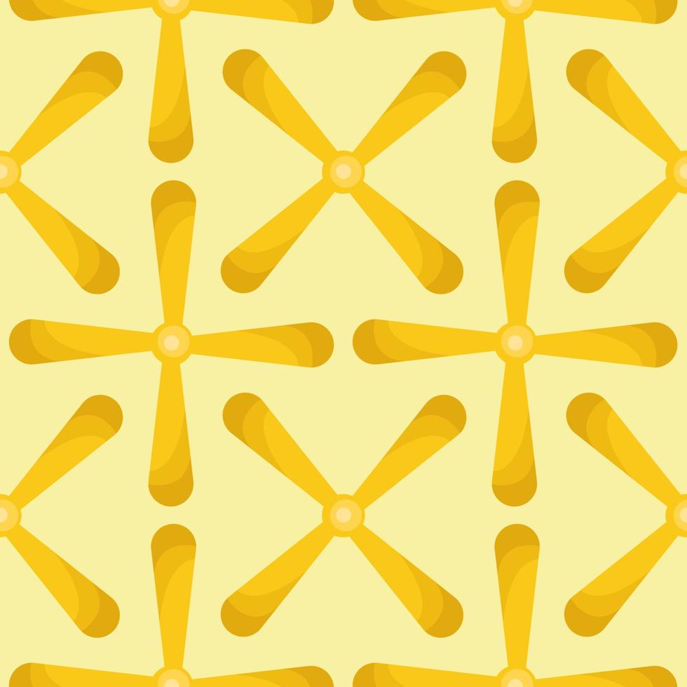 Yellow toy pattern, illustration, vector on white background.