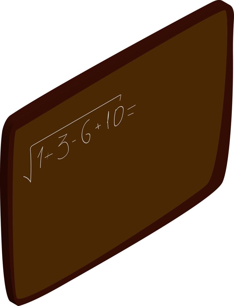 Blackboard, illustration, vector on white background.