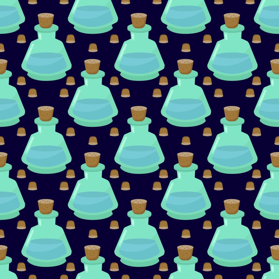 Elixir pattern, illustration, vector on white background.