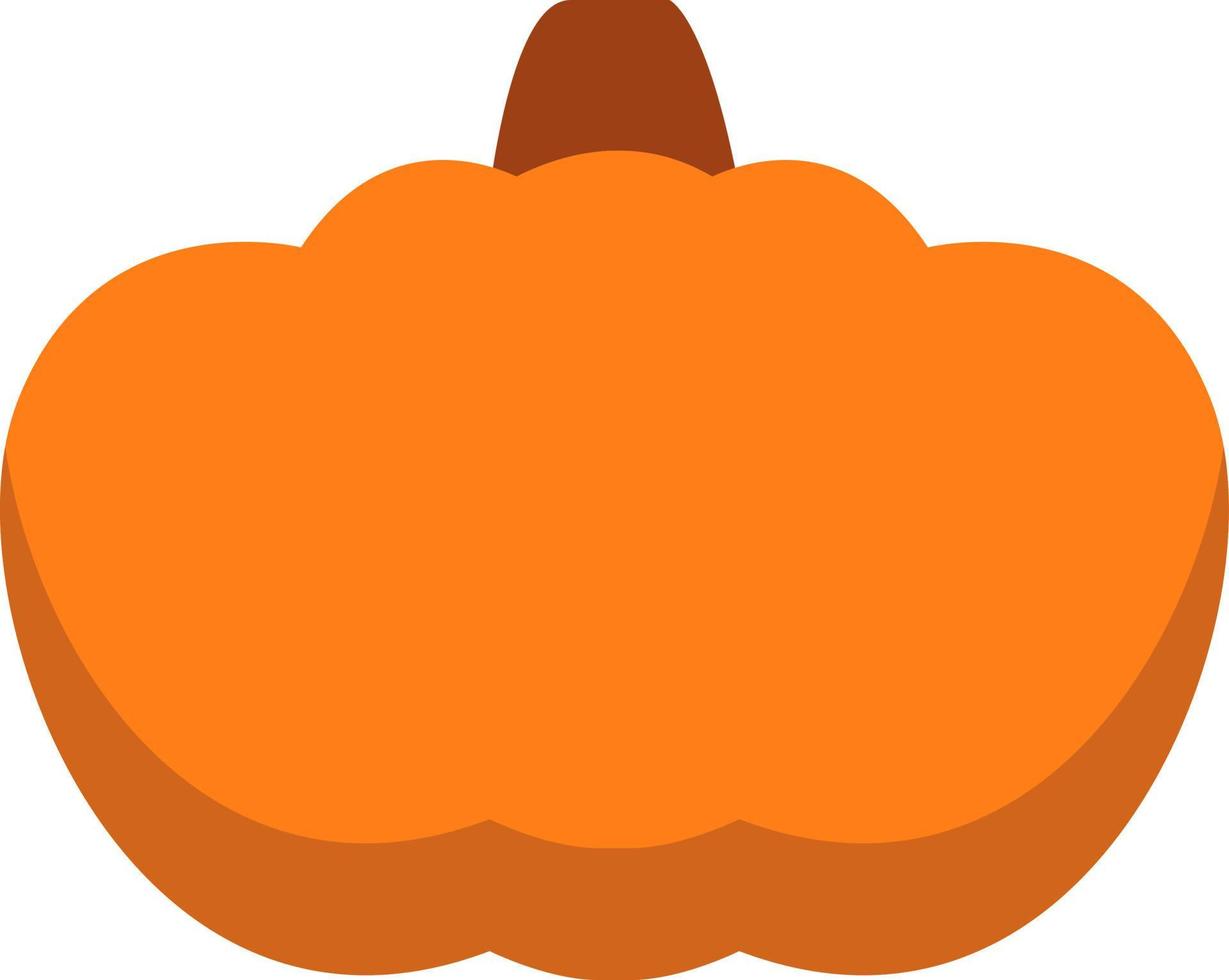 Orange pumpkin, illustration, vector on a white background.