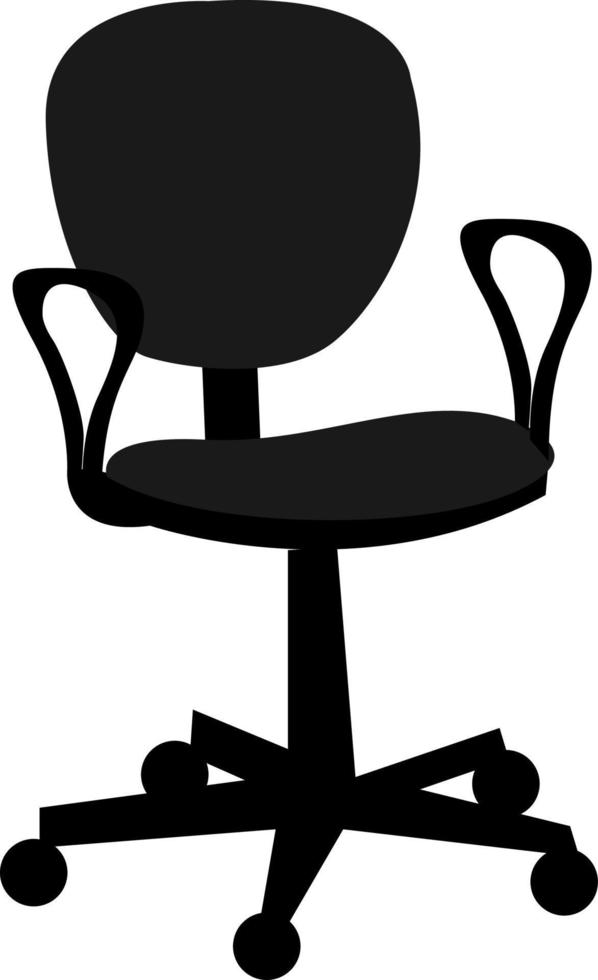 silla de ordenador, ilustración, vector sobre fondo blanco.
