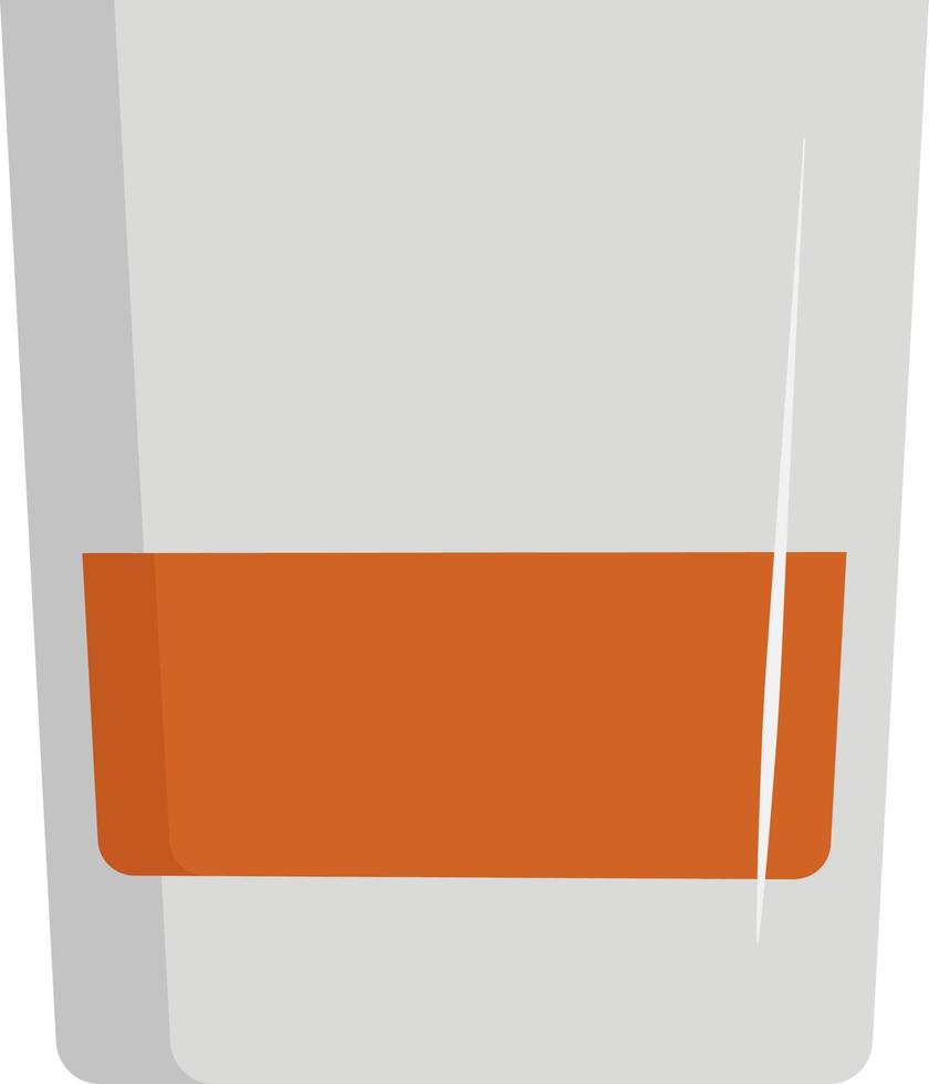 Whiskey, illustration, vector on white background.