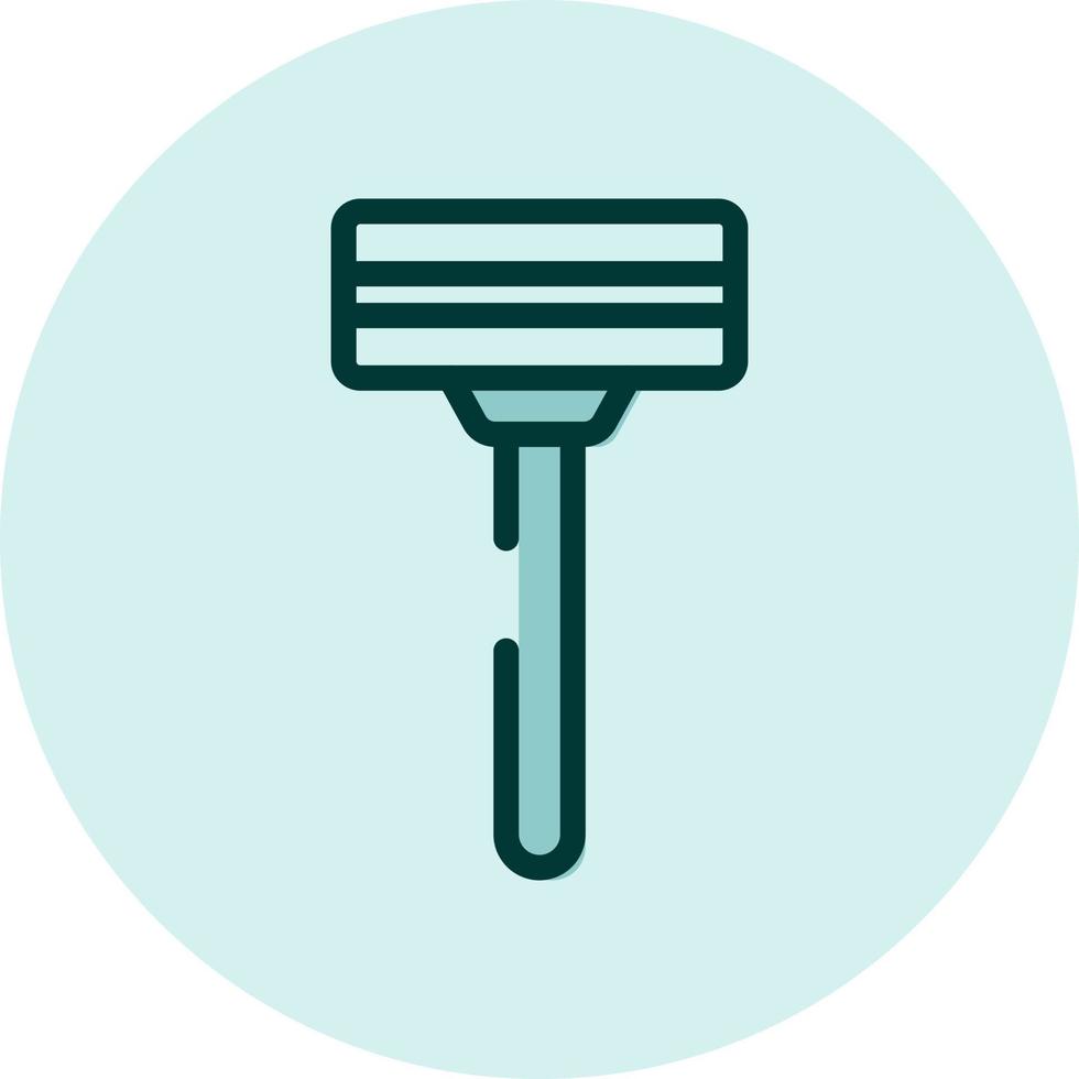 Beauty razor, illustration, vector on a white background.