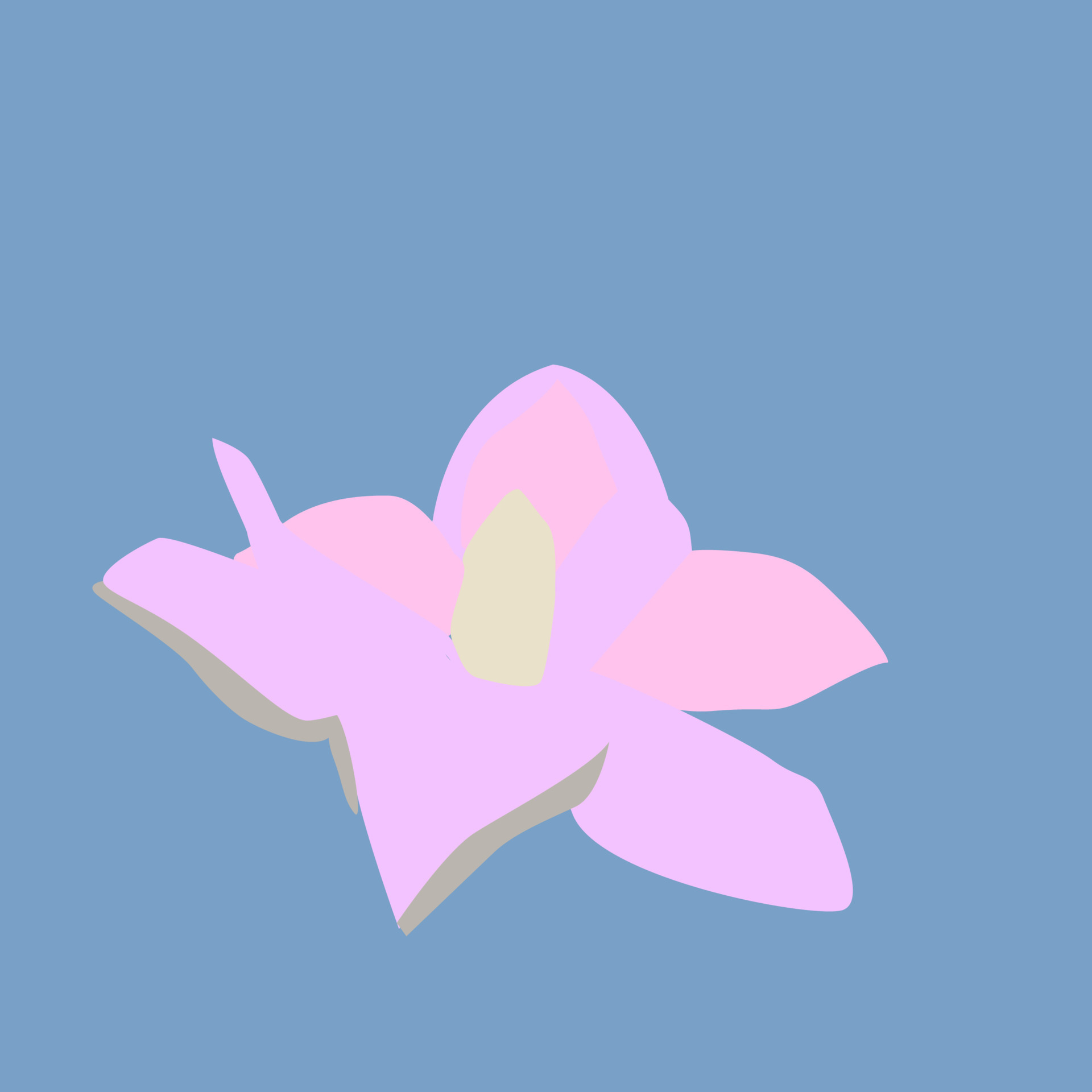 Water flower, illustration, vector on white background. 13719647 Vector