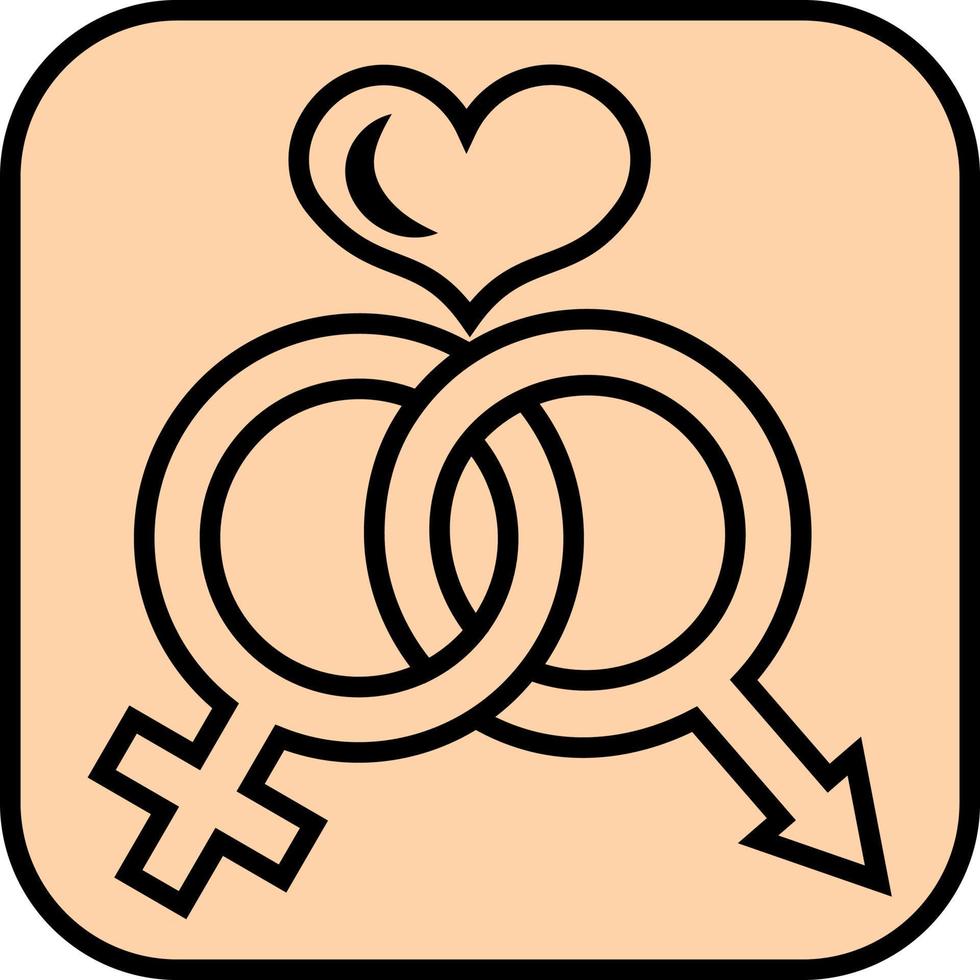 Gender romance, illustration, vector on a white background.