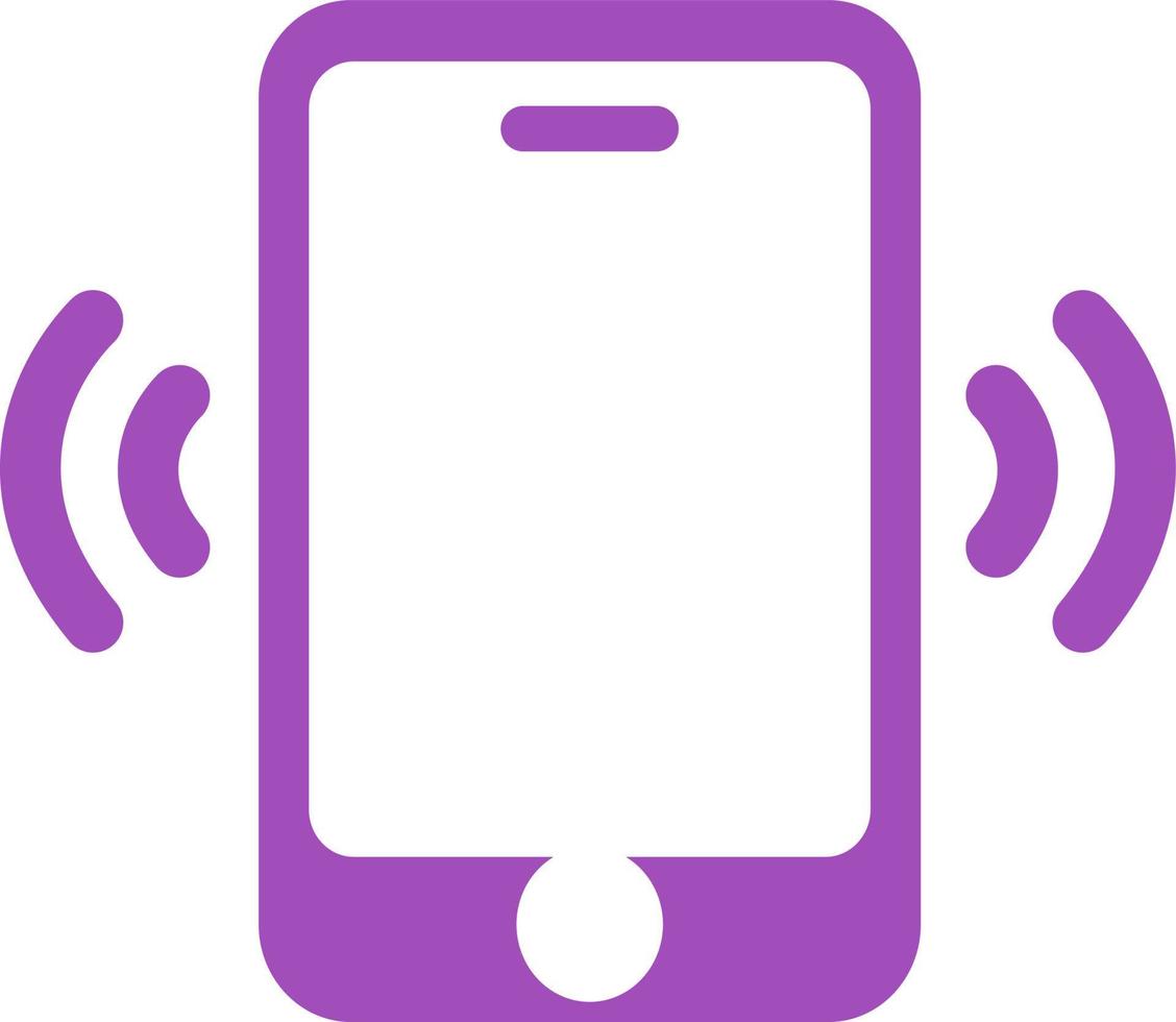 Phone vibrating, illustration, on a white background. vector