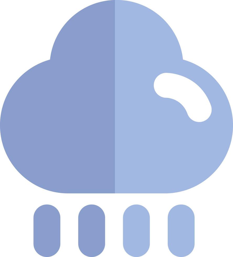 nube de lluvia, ilustración, vector, sobre un fondo blanco. vector