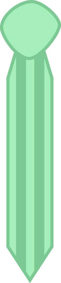 Green man tie, illustration, vector, on a white background. vector