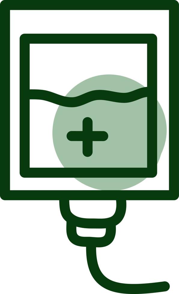 Covid virus blood transfer, illustration, vector on a white background.