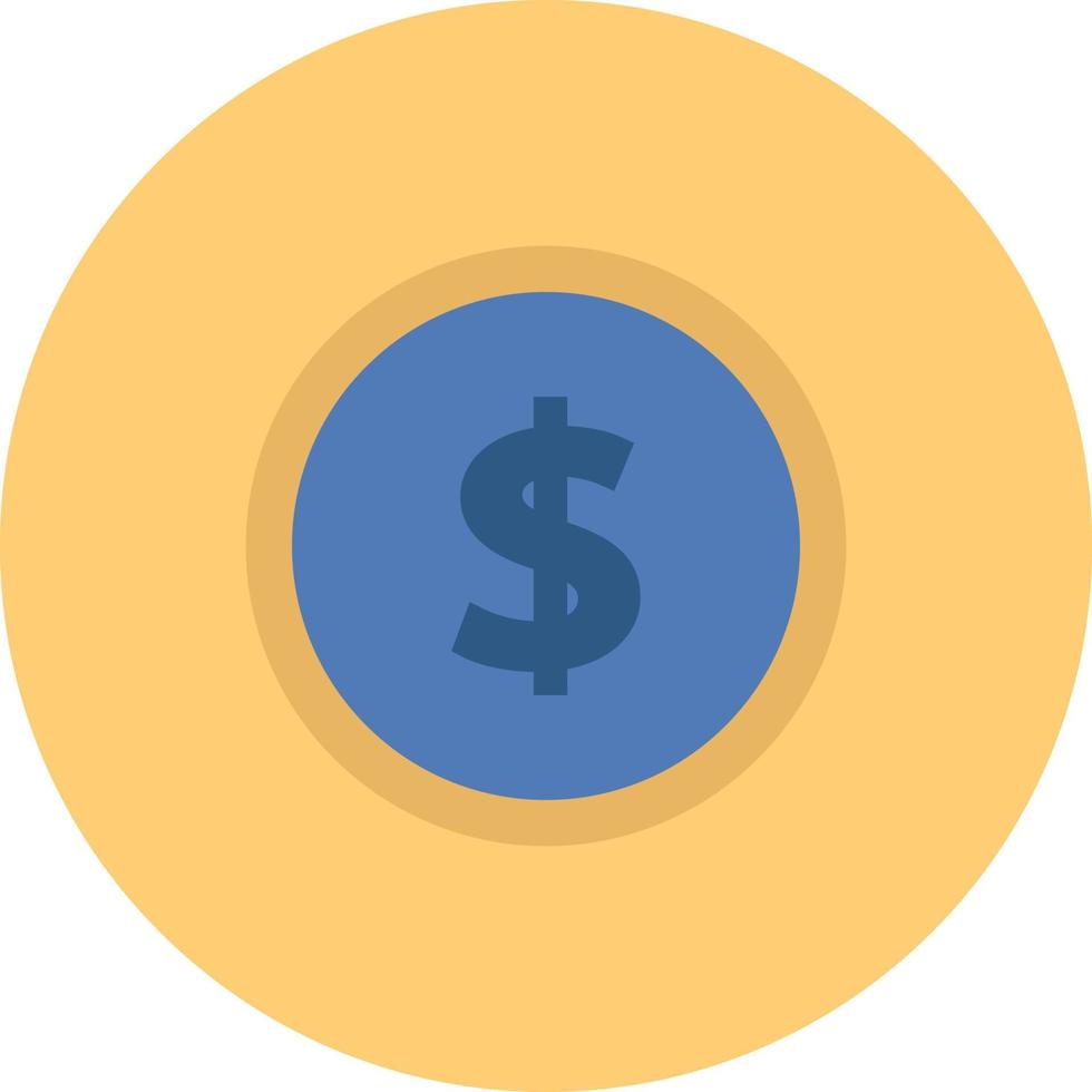 Banking coin, illustration, vector, on a white background. vector