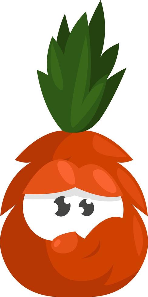 Cute Red baby tomato,illustration,vector on white background vector