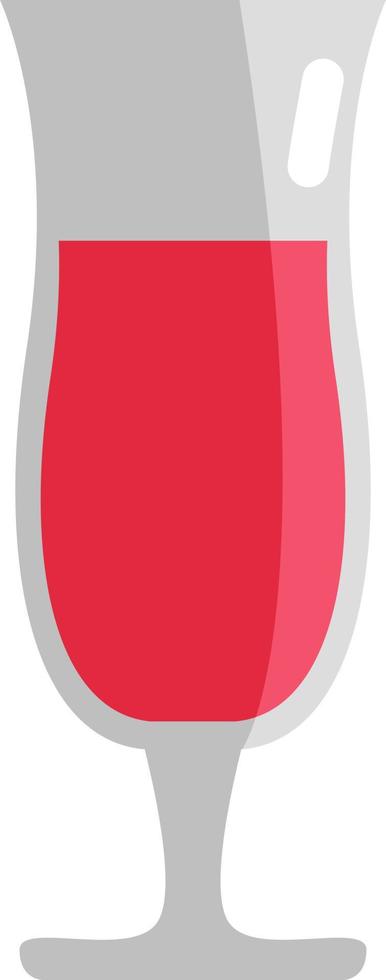 Vaso de cóctel alto, icono de ilustración, vector sobre fondo blanco.