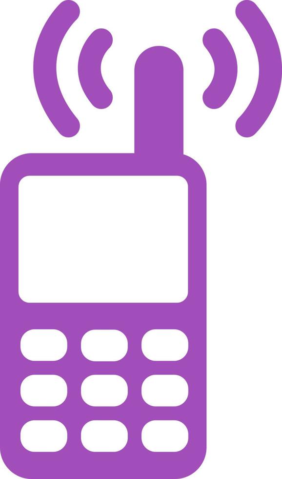 Cellphone with antenna, illustration, on a white background. vector