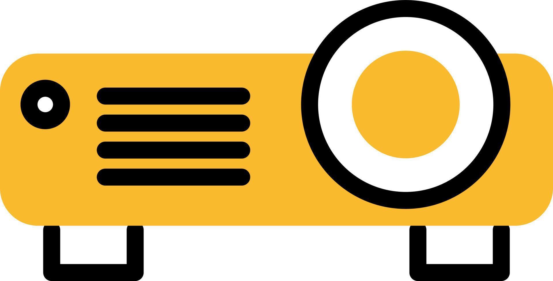 Film projector, illustration, vector on a white background.