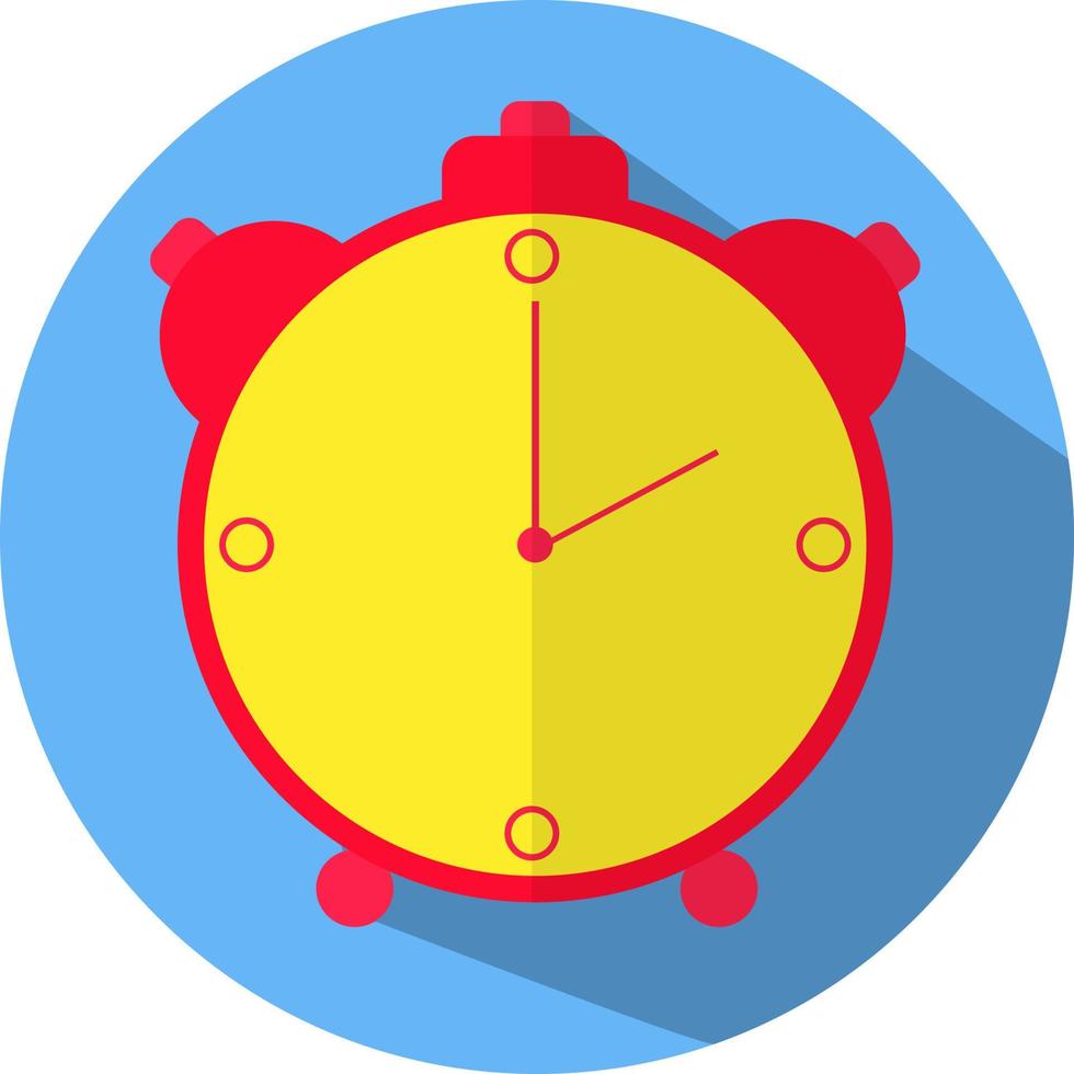 Red alarm, illustration, vector, on a white background. vector