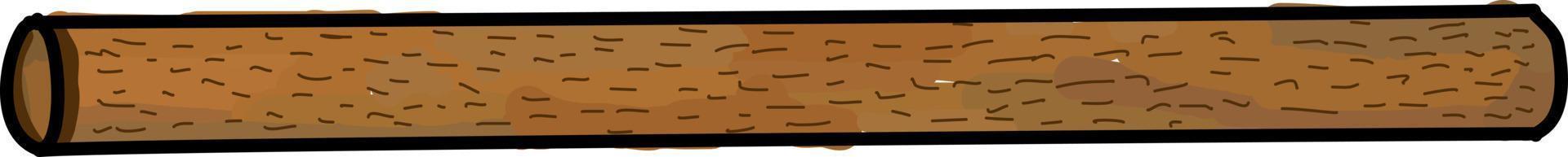 Rolling pin, illustration, vector on white background.
