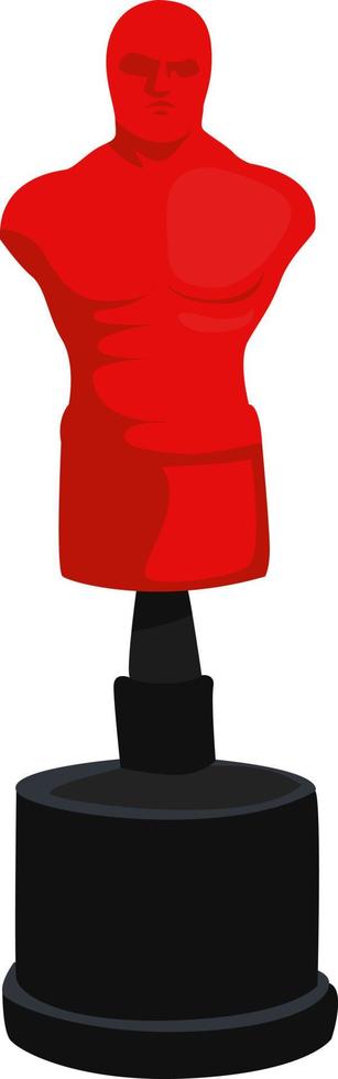Standing punch bag , illustration, vector on white background
