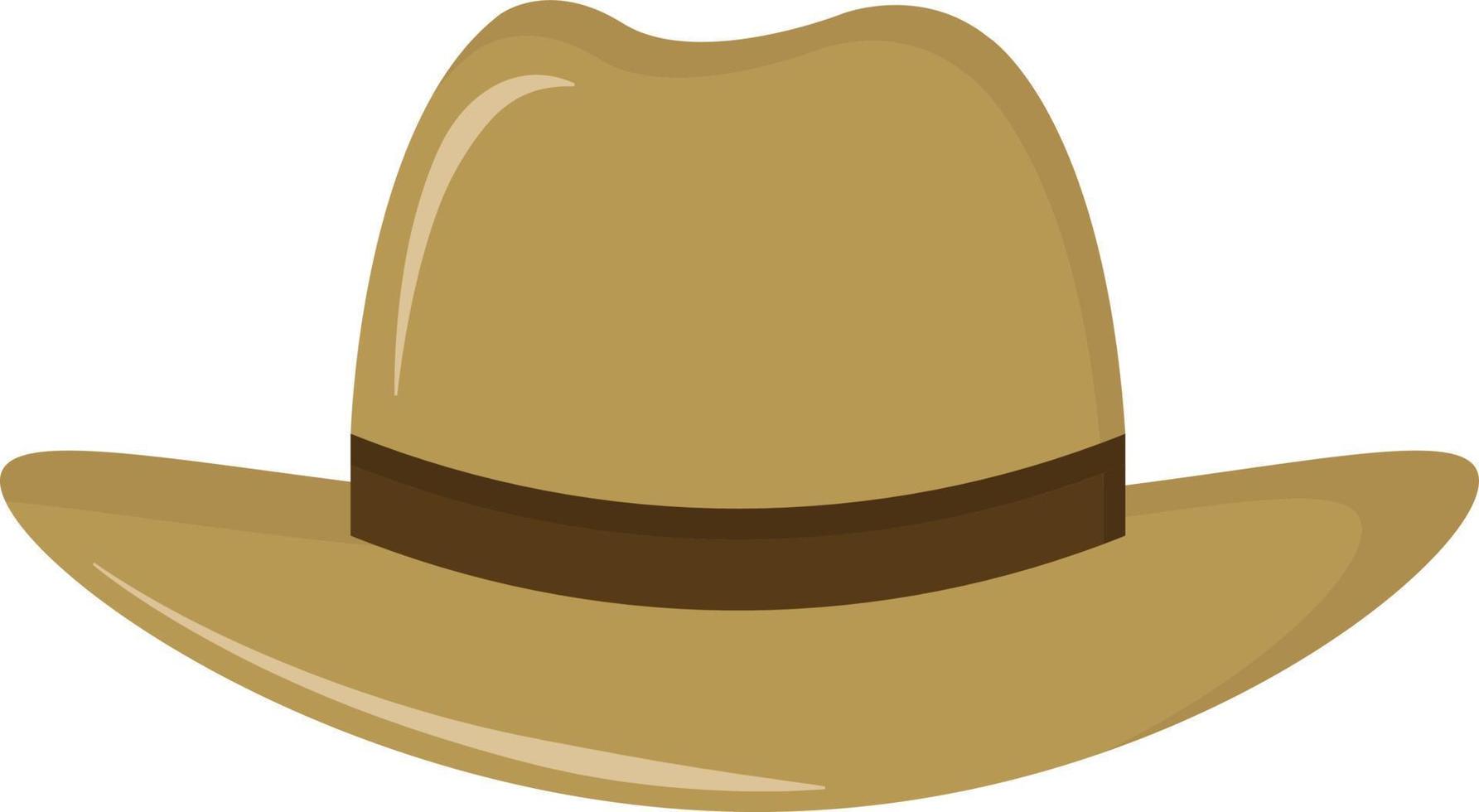 Farmer hat, illustration, vector on white background.