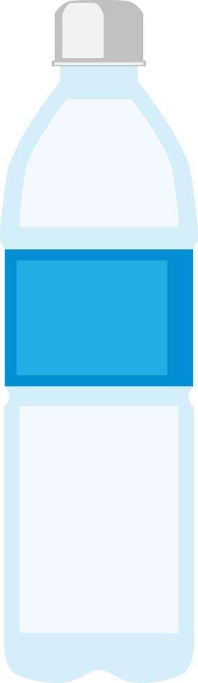 Water bottle, illustration, vector on white background.