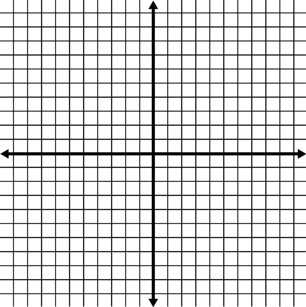 Coordinate Grid With Axes Labeled And Grid Lines Shown, vintage illustration. vector