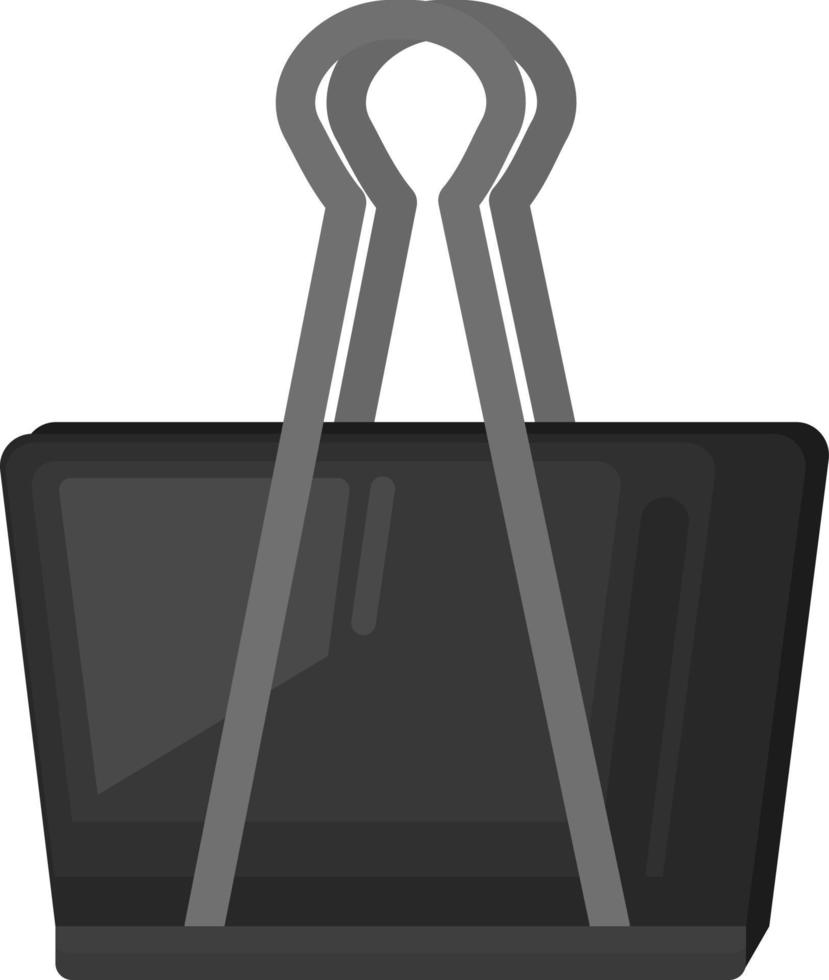 Paper clips, illustration, vector on white background.