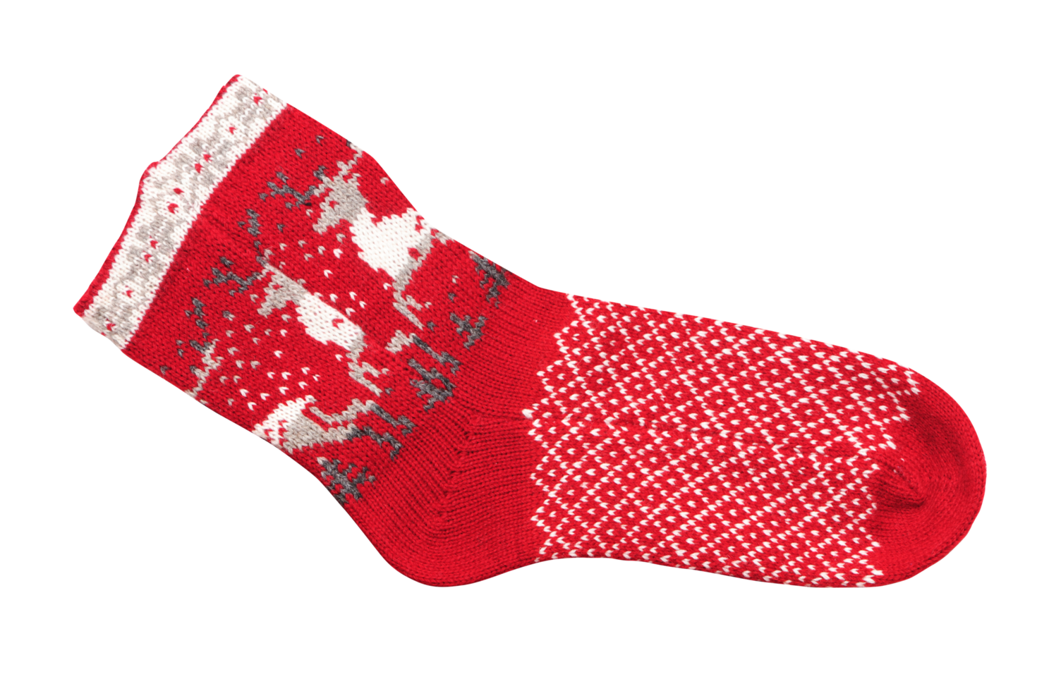 red Christmas sock png