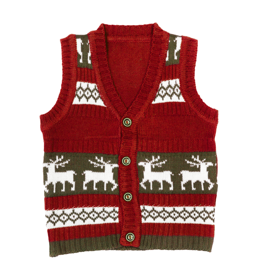 a maglia veste con un' Natale ornamento png