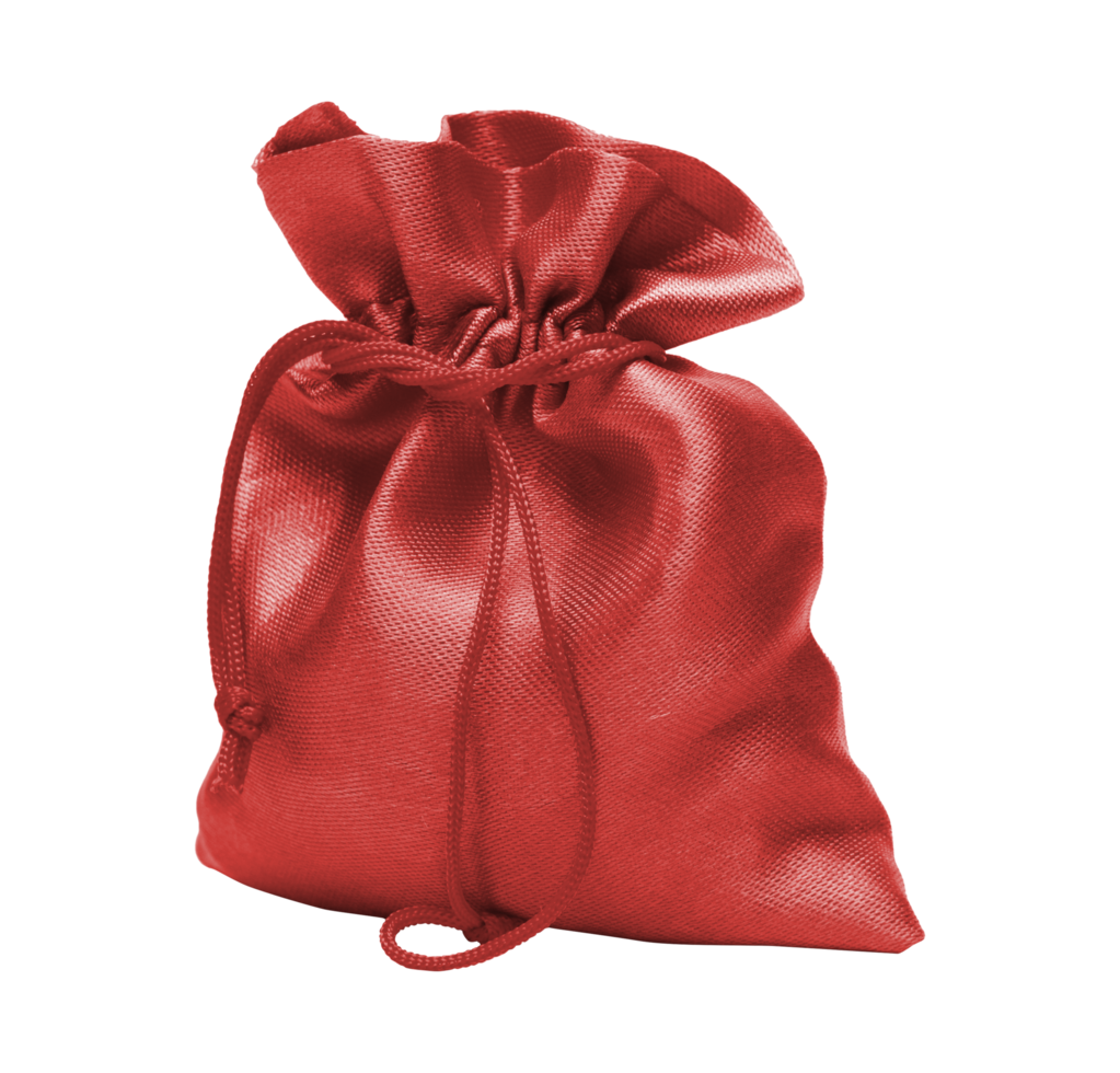 bolsa de navidad roja png